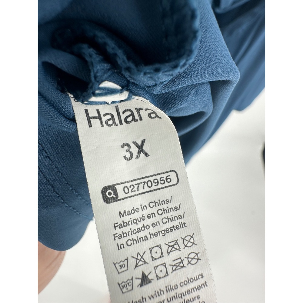 Halara Dress Women 3X Blue Open Back Built In Shorts Activewear Athleisure - Picture 8 of 9